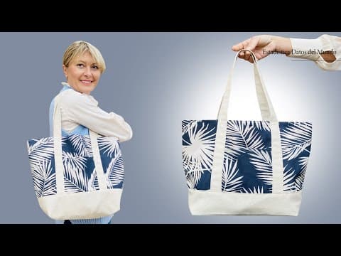 Bolso Tote Para Mujeres, Hijas O Madres / Tutorial De Costura thumbnail