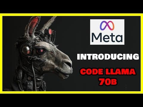META's new OPEN SOURCE Coding AI beats out GPT-4 | Code Llama 70B thumbnail