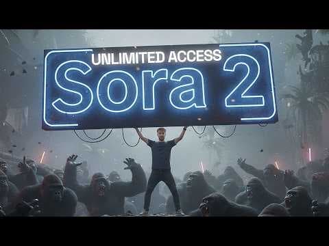 How To Use Sora 2 AI Like a Pro (with Unlimited Access) thumbnail