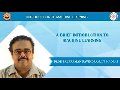 Week 1 - Lecture 1 - Introduction to Machine Learning thumbnail
