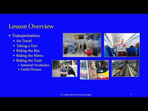 Jump Start Brazilian Portuguese Lesson 24 - Transportation Phrases thumbnail