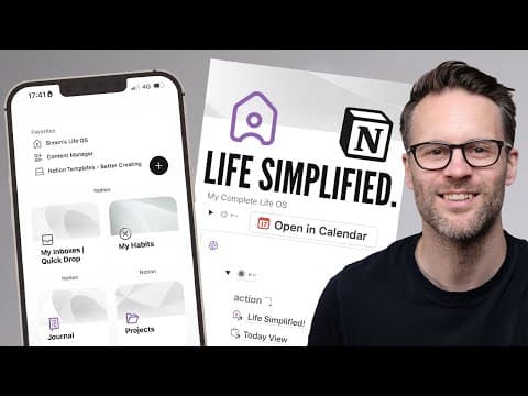 How I Organise My Life In Notion: Tour My Top 5 Simple Tools 2025 thumbnail