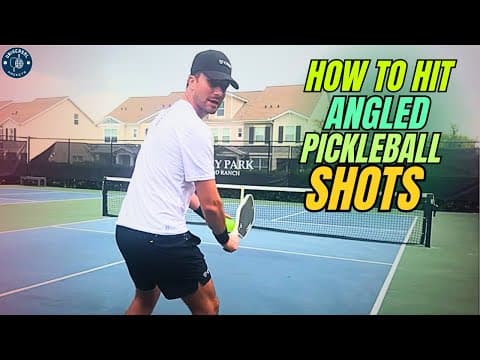 How to Hit Angled Pickleball Shots: Pull Opponents Off Court With Serves, Drops, Drives & Volleys thumbnail