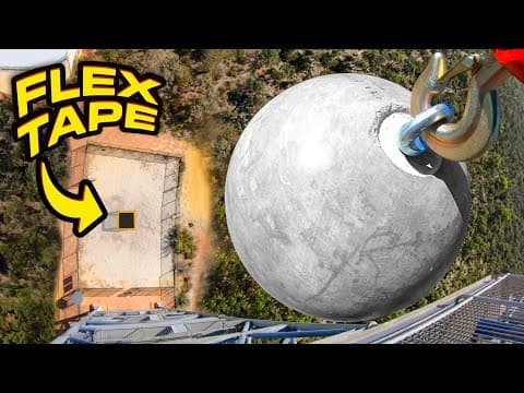 Can Flex Tape Stop A Wrecking Ball from 45m? thumbnail