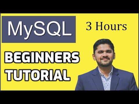 Learn MySQL in 3 Hours with 45 lessons | Amit Thinks | MySQL Tutorial for Beginners thumbnail