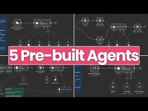 n8n Update: 5 Prebuilt AI Agents You Can Use Right Now thumbnail