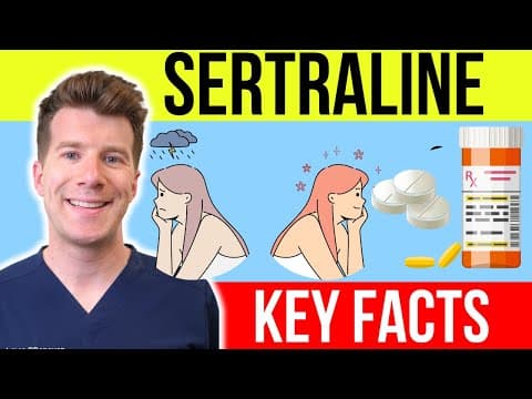 SERTRALINE (aka Lustral / Zoloft) | Uses, side effects, common doses [Educational guide] thumbnail