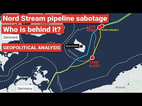 Nord stream gas pipeline sabotage | How did it happen | US, Europe, Russia | Geopolitics thumbnail