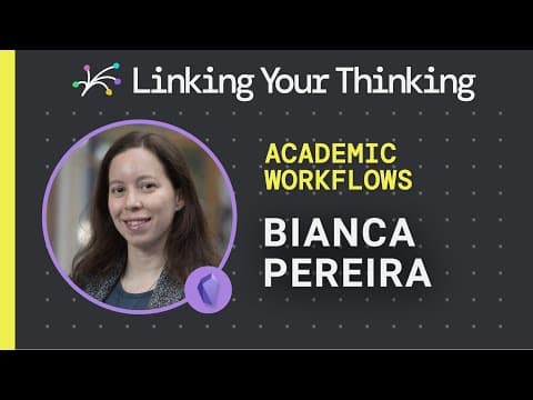 How to create a workflow to support your research and knowledge creation efforts (Obsidian app) thumbnail