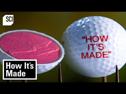 How Golf Balls, Clubs, Carts, & Tees Are Made | How It's Made | Science Channel thumbnail