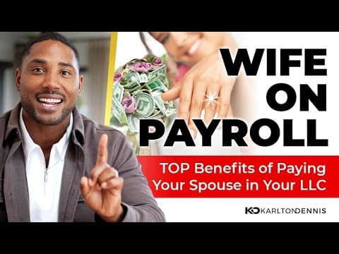 How to Pay Your Wife Through Your LLC thumbnail