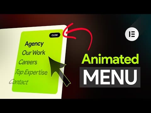 Make this INCREDIBLE Animated Side Menu in Elementor | WordPress Advanced Navigation Menu Design thumbnail