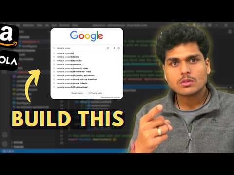Autocomplete Search Bar (Amazon, Ola) - Frontend Interview Question using React thumbnail