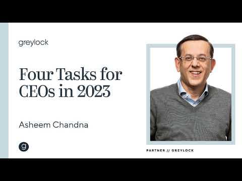 Asheem Chandna | Four Tasks for CEOs in 2023: Leveraging the Downturn thumbnail