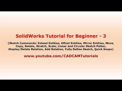 SolidWorks Tutorial for Beginners - 3 | SolidWorks Basics Tutorial thumbnail