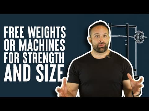 Are Machines Just as Good as Free Weights for Strength and Hypertrophy? | Educational Video thumbnail