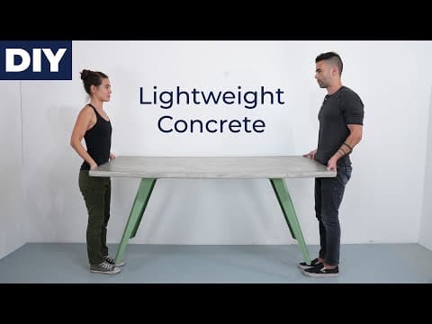 How to Make a Lightweight Concrete Table thumbnail