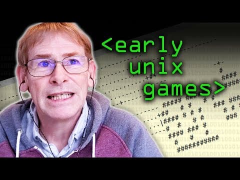 Early Unix Computer Games - Computerphile thumbnail