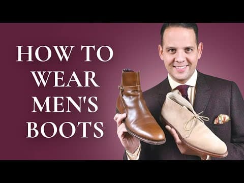 How To Wear Men’s Boots 101 - 5 Best Boot Styles: Chukka, Chelsea, Jodhpur, Balmoral & Winter Boots thumbnail