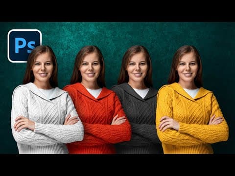 Turn ANY Color to ANY Color (incl. Black & White) in Photoshop! thumbnail