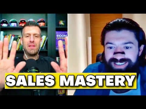 Alex Hormozi drops the BEST sales training in 13 minutes thumbnail