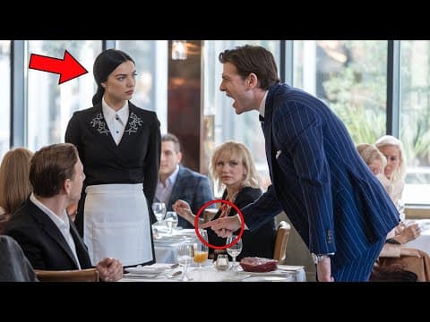 Billionaire Yells at Waitress — She Says One Sentence That Freezes the Entire Restaurant thumbnail