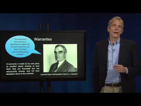 Contract Law 60 IV Warranties and Representations of Fact thumbnail