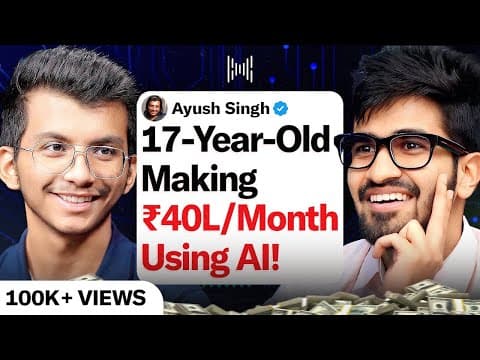 AI Secrets Revealed: How He Built a ₹40 Lakh / Month Business | Ft. Ayush Singh | KwK #167 thumbnail