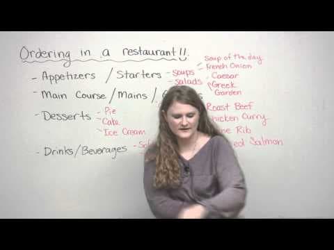 Speaking English - How to order in a restaurant thumbnail