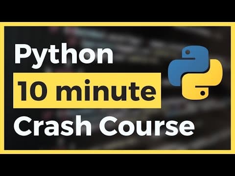Learn Python in Less than 10 Minutes for Beginners (Fast & Easy) thumbnail