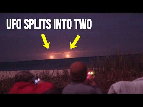 Watch this UFO split into two. CAUGHT ON CAMERA! thumbnail