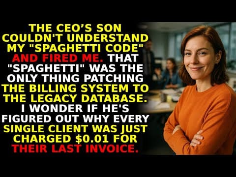 💼 CEO’s Son Fired Me for “Bad Code”—I Let the Whole Billing System Collapse | #OfficeRevenge thumbnail