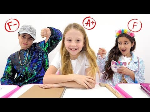 Nastya shows that knowledge at school is the most important thing thumbnail