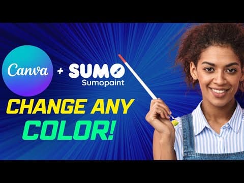 Canva Design Hack:  Change Any Graphic's Color with Sumo Paint | Fast, FREE & Easy thumbnail