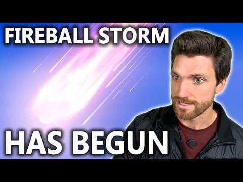 Why Are So Many Meteors Hitting Earth and EXPLODING Right Now?! thumbnail