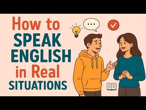How to Speak English in Real Situations -  English for Beginners | Podcast English thumbnail