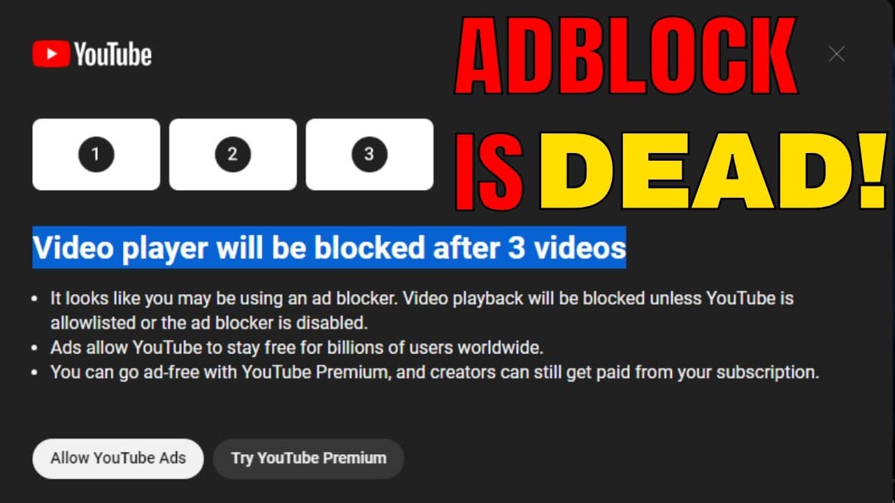 YouTube video player