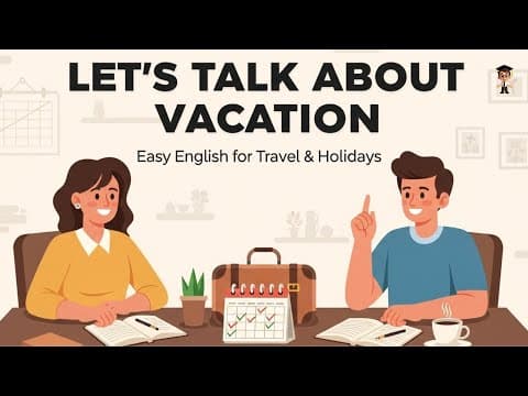 Let’s Talk About Vacation | A1 English Listening | Easy Conversation | English Podcast thumbnail