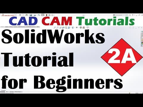 SolidWorks Tutorial for Beginners #2A thumbnail