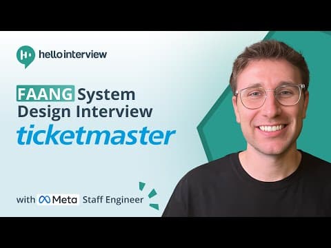 System Design Interview: Design Ticketmaster w/ a Ex-Meta Staff Engineer thumbnail