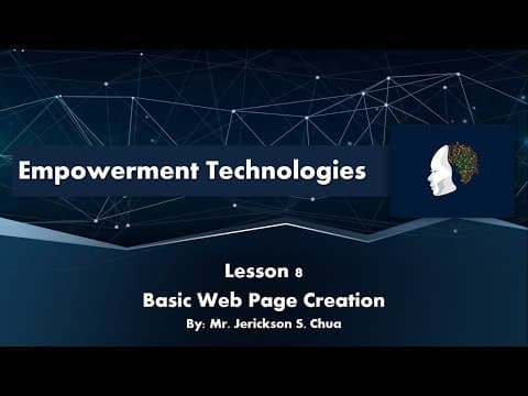 Empowerment Technologies - Basic Web Page Creation thumbnail