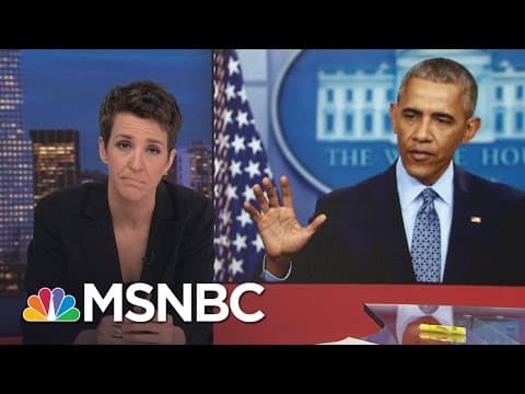 President Barack Obama Exits With Long List Of Accomplishments | Rachel Maddow | MSNBC thumbnail