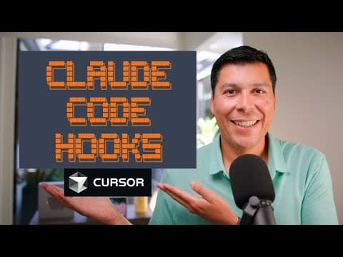 New "Hooks" feature in Claude Code: Live Coding with Cursor thumbnail
