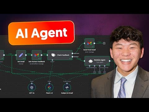 How Nate Herk's AI Agent Is Revolutionizing Lead Response Times [With Human In The Loop] thumbnail