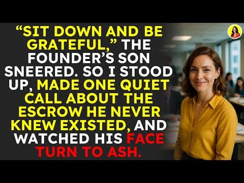 He Told Her “Sit Down and Be Grateful”-She Quietly Took the Company Down 💼📉 thumbnail
