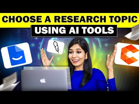 How to choose a research topic with AI tools! 🔥| 3 AI tools for research ideas🤯 thumbnail