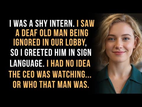 I Greeted a Deaf Visitor in Sign Language. I Had No Idea The CEO Was Watching. thumbnail