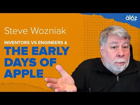 Steve Wozniak on Inventors vs Engineers and the Early Days of Apple thumbnail