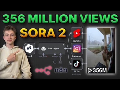 I Automated Ring Camera Shorts with Sora 2 (n8n Guide) thumbnail