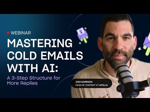 Mastering Cold Emails with AI: A 3 Step Structure for More Replies thumbnail